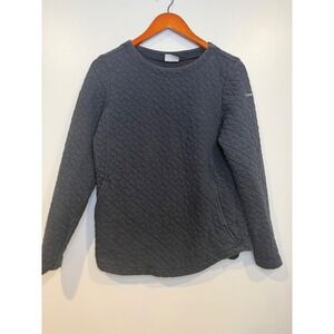 Columbia Womens Quilted Sweatshirt Medium Outdoors Hiking Trails Cozy Layers